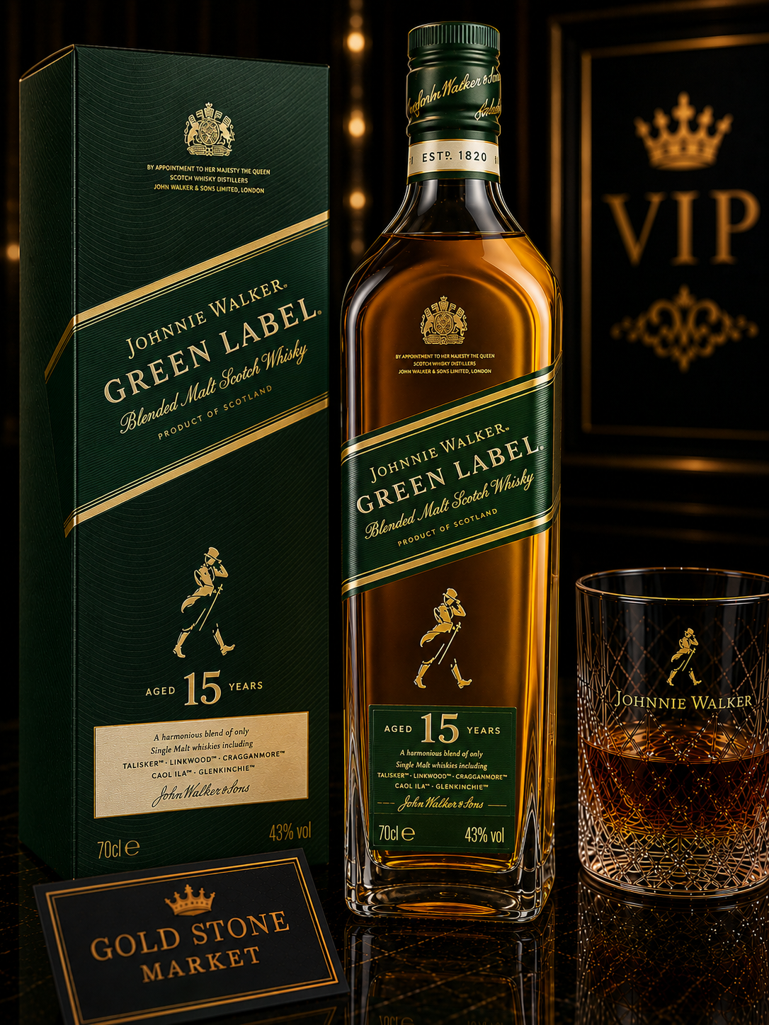Johnnie Walker Green Label 15 70cl
