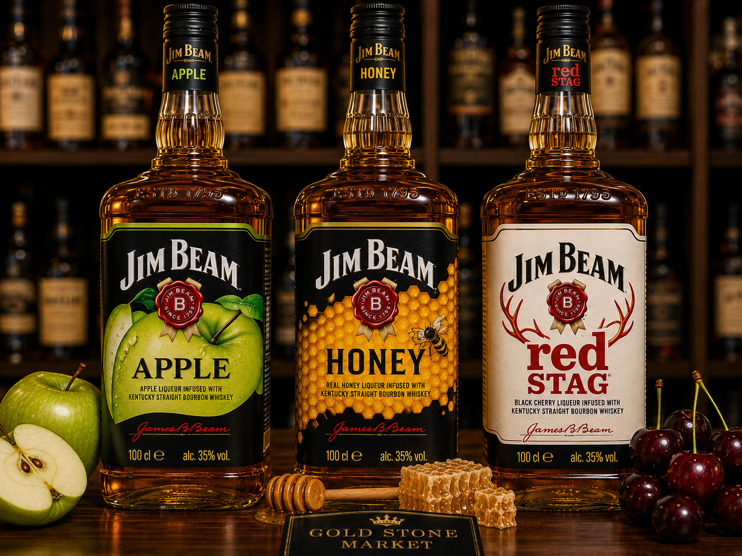 Jim Beam Apple / Honey / Red Stag 100cl