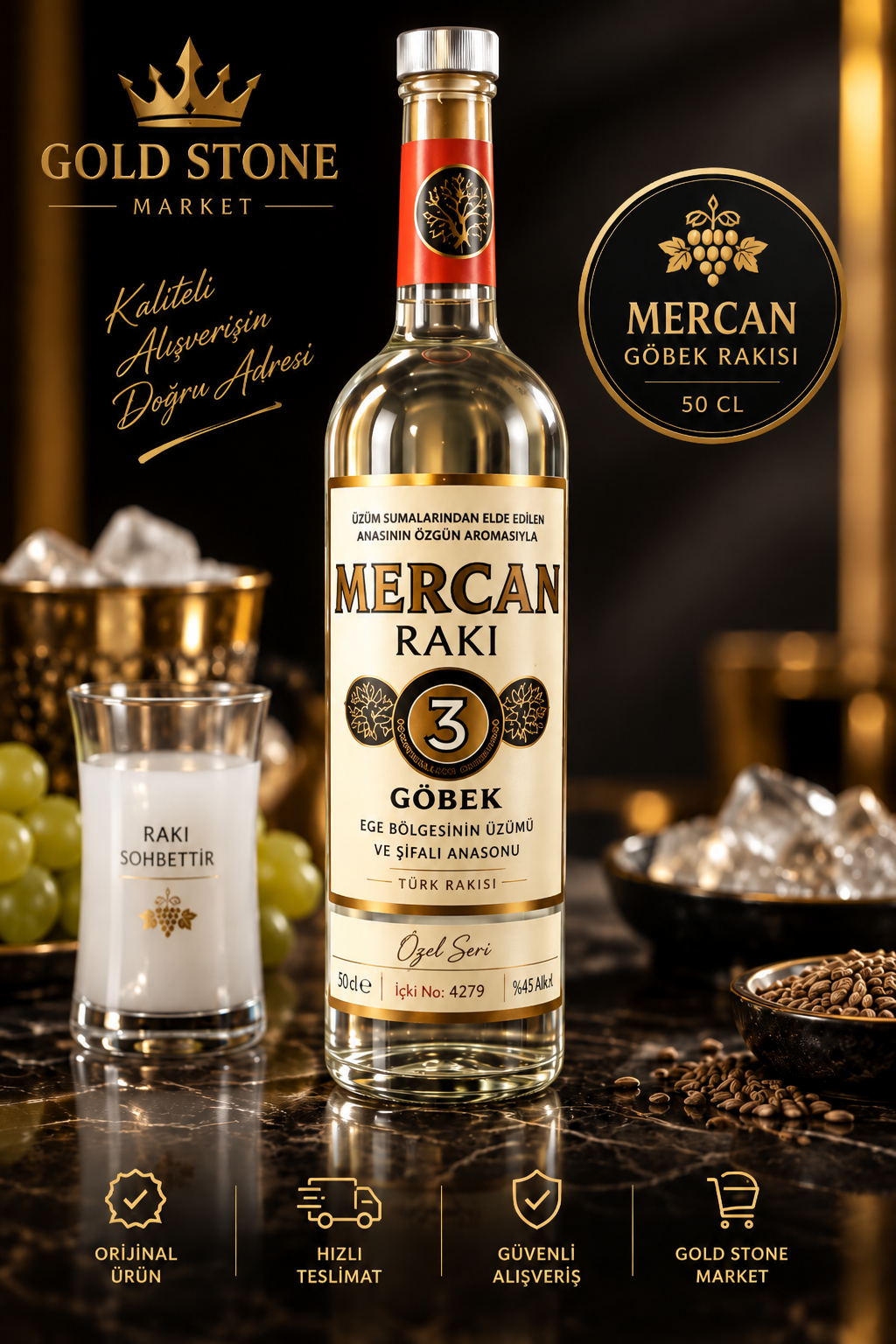 Mercan Gobek Rakisi 50cl