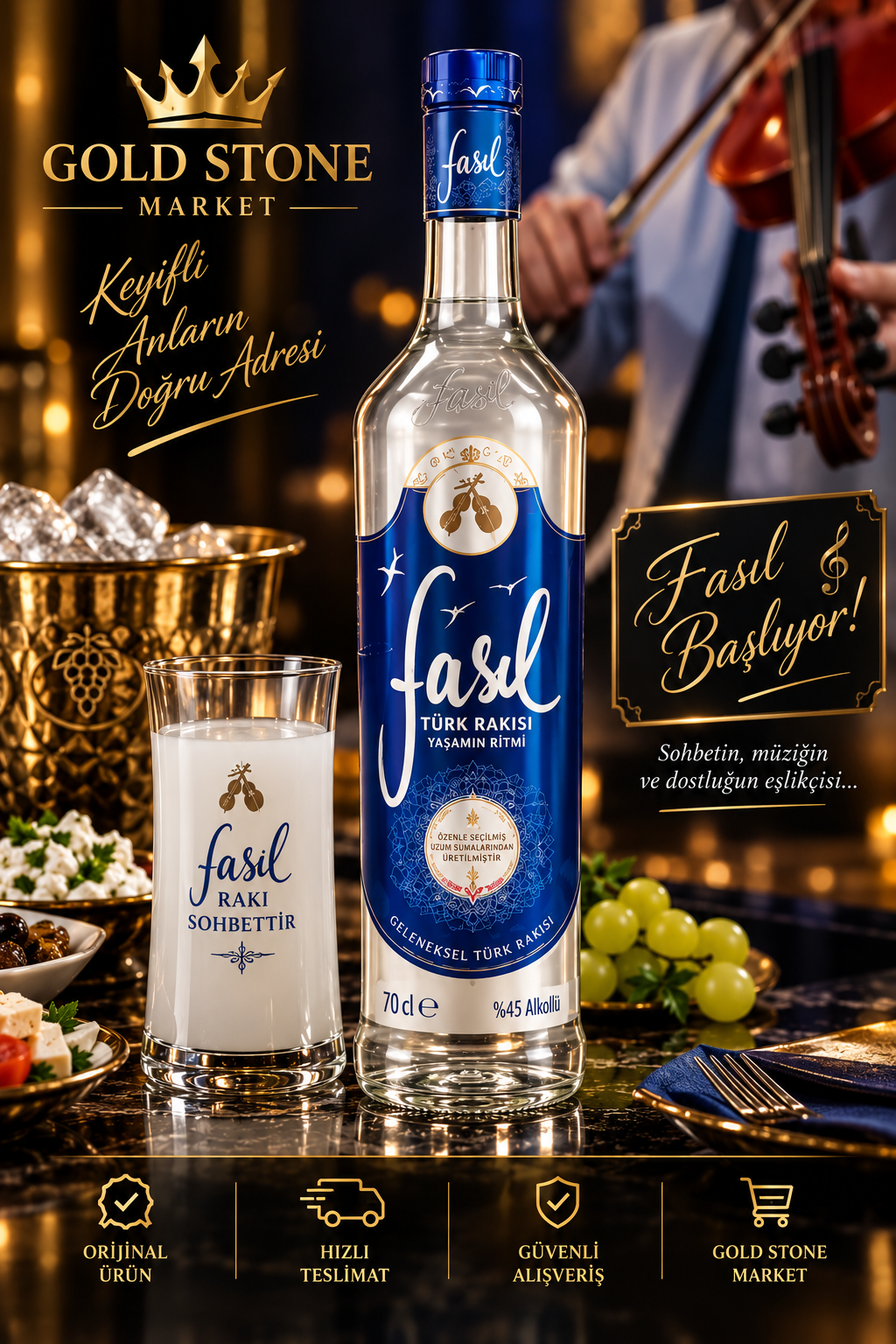 Fasıl %100 Uzum Rakısı 70cl