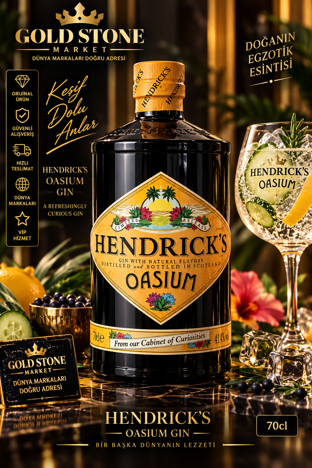 hendrıck's oasıum gın 70cl