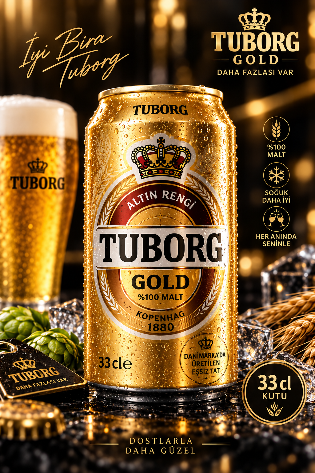 Tuborg Gold 33 cl kutu
