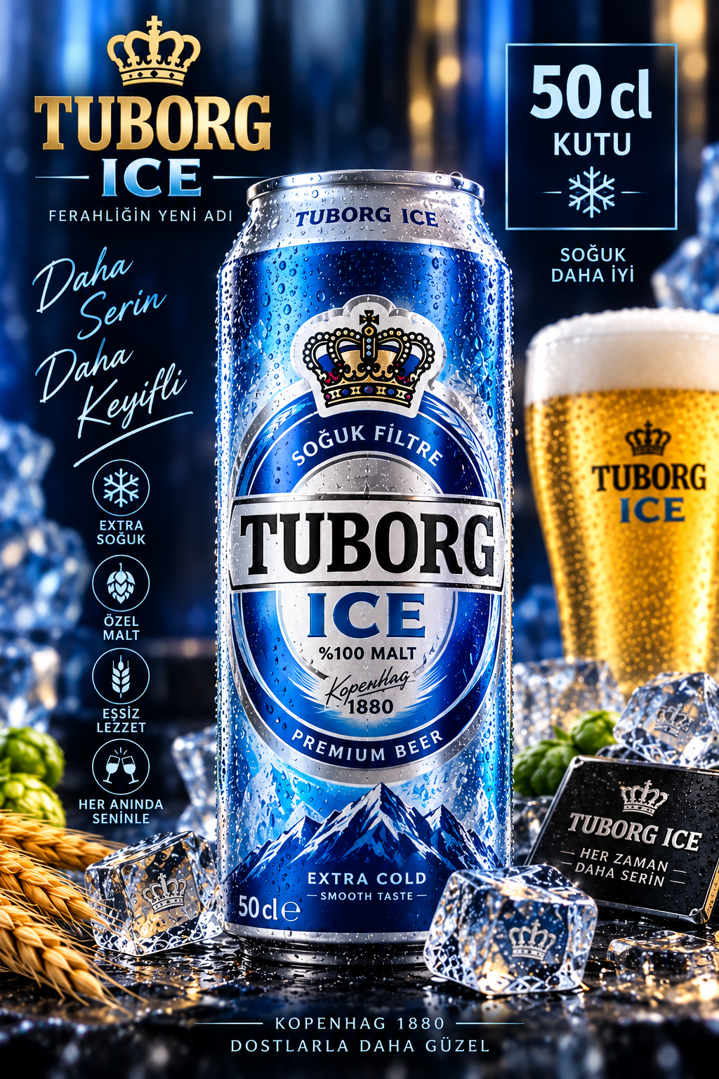Tuborg Ice 50 cl kutu