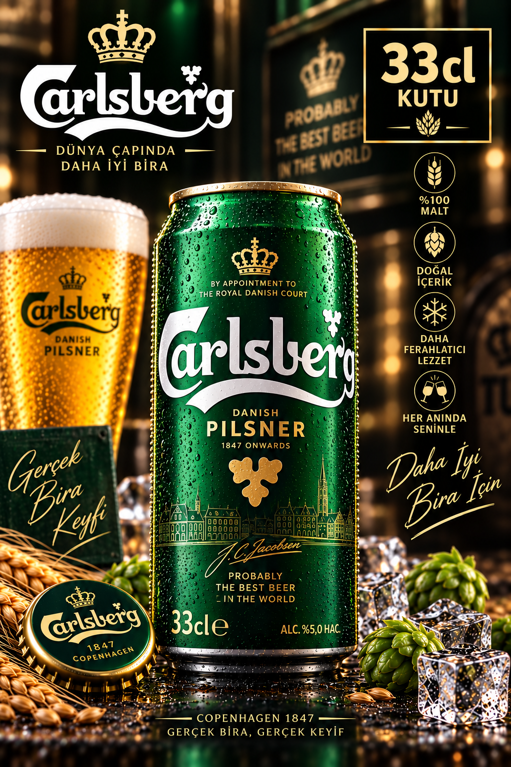 Carlsberg 33 cl kutu