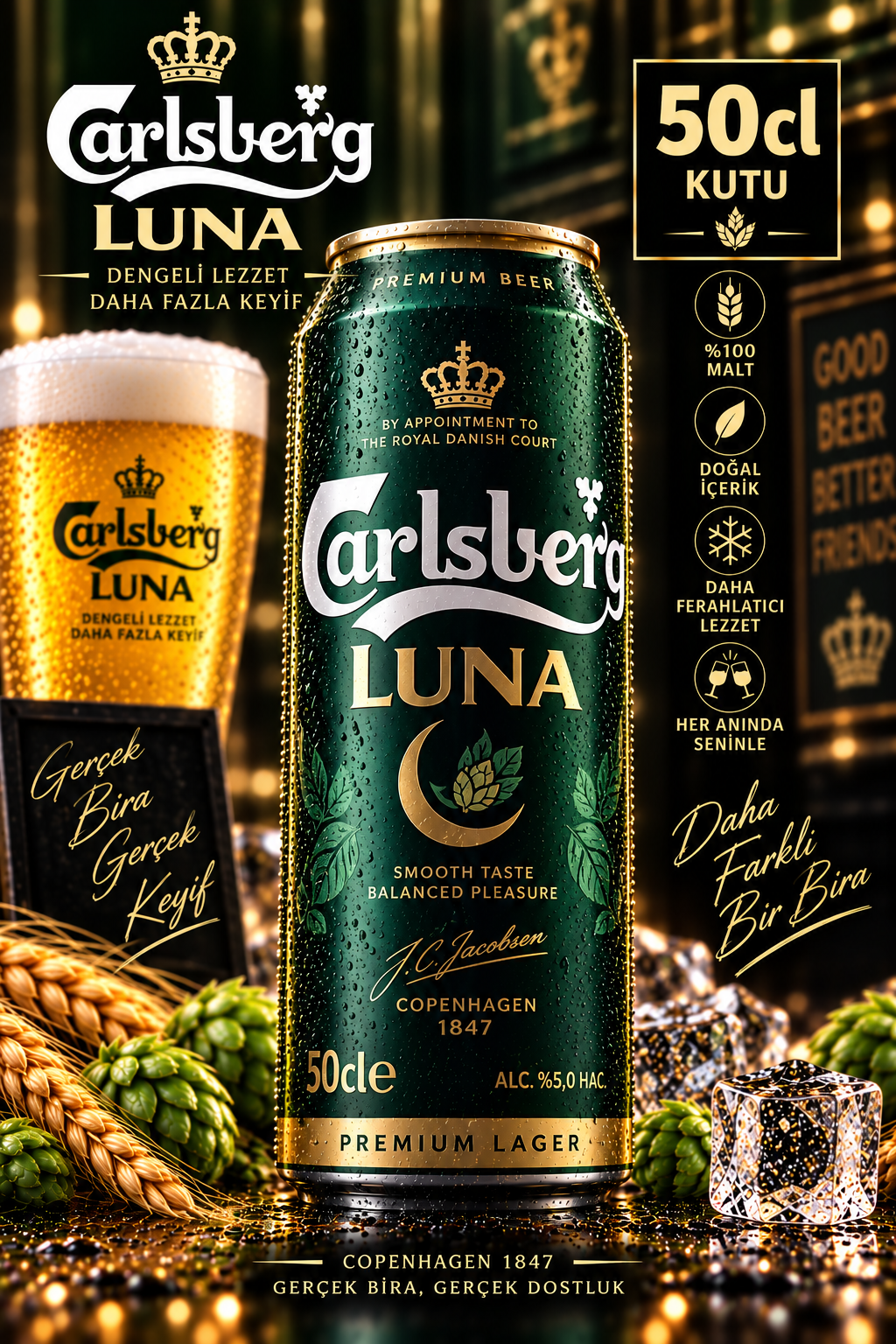 Carlsberg Luna 50 cl kutu