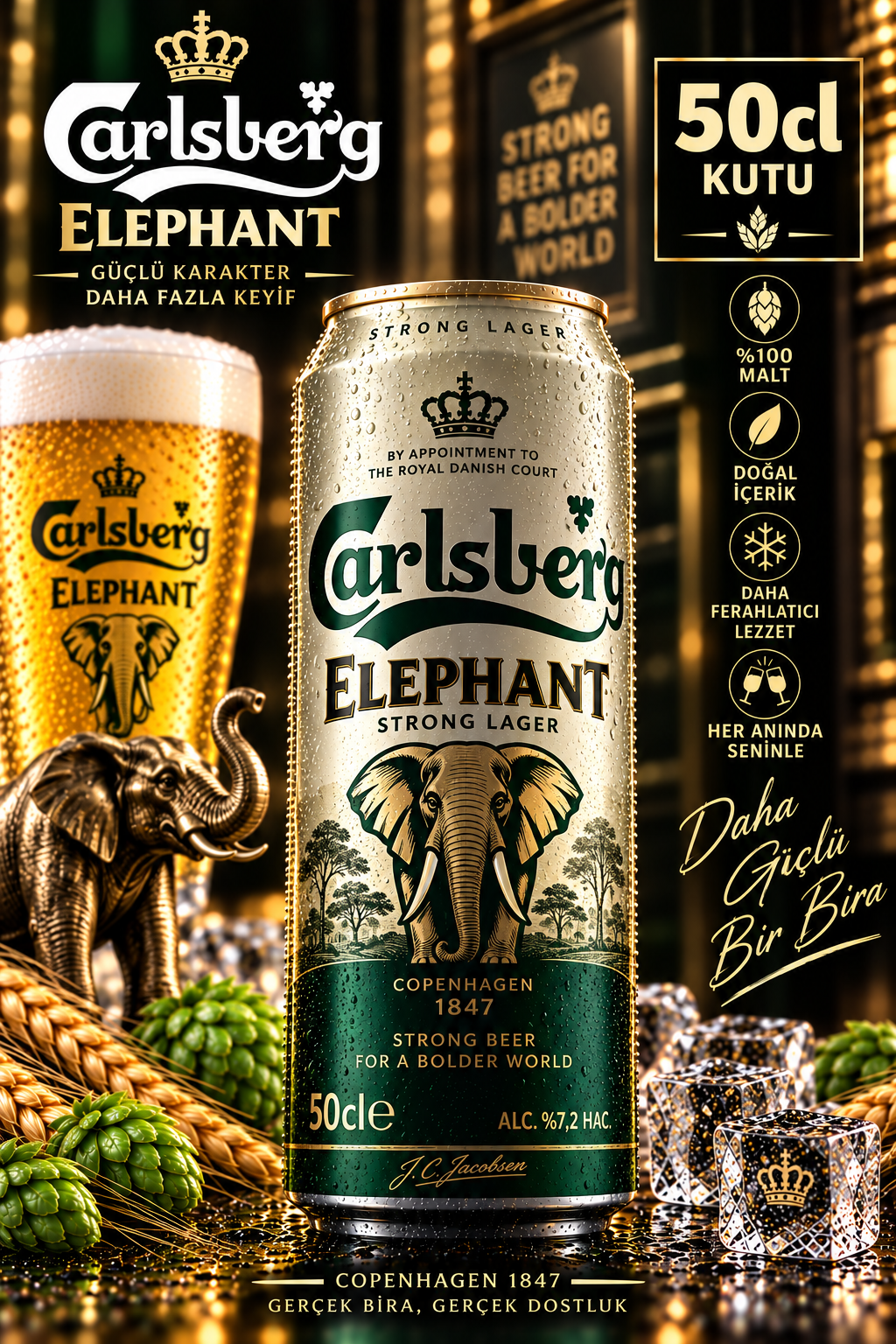 Carlsberg Elephant 50 cl kutu