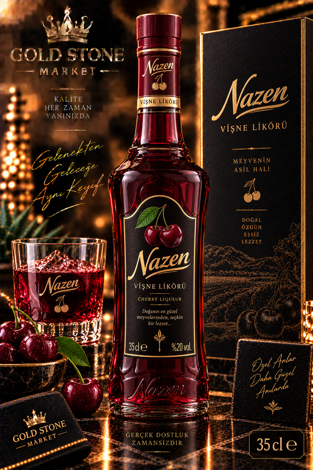 Nazen Vişne Likörü 35 cl
