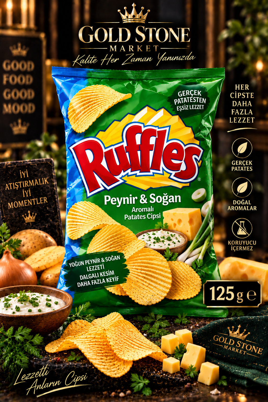 Ruffles Peynir & Soğan 125 g