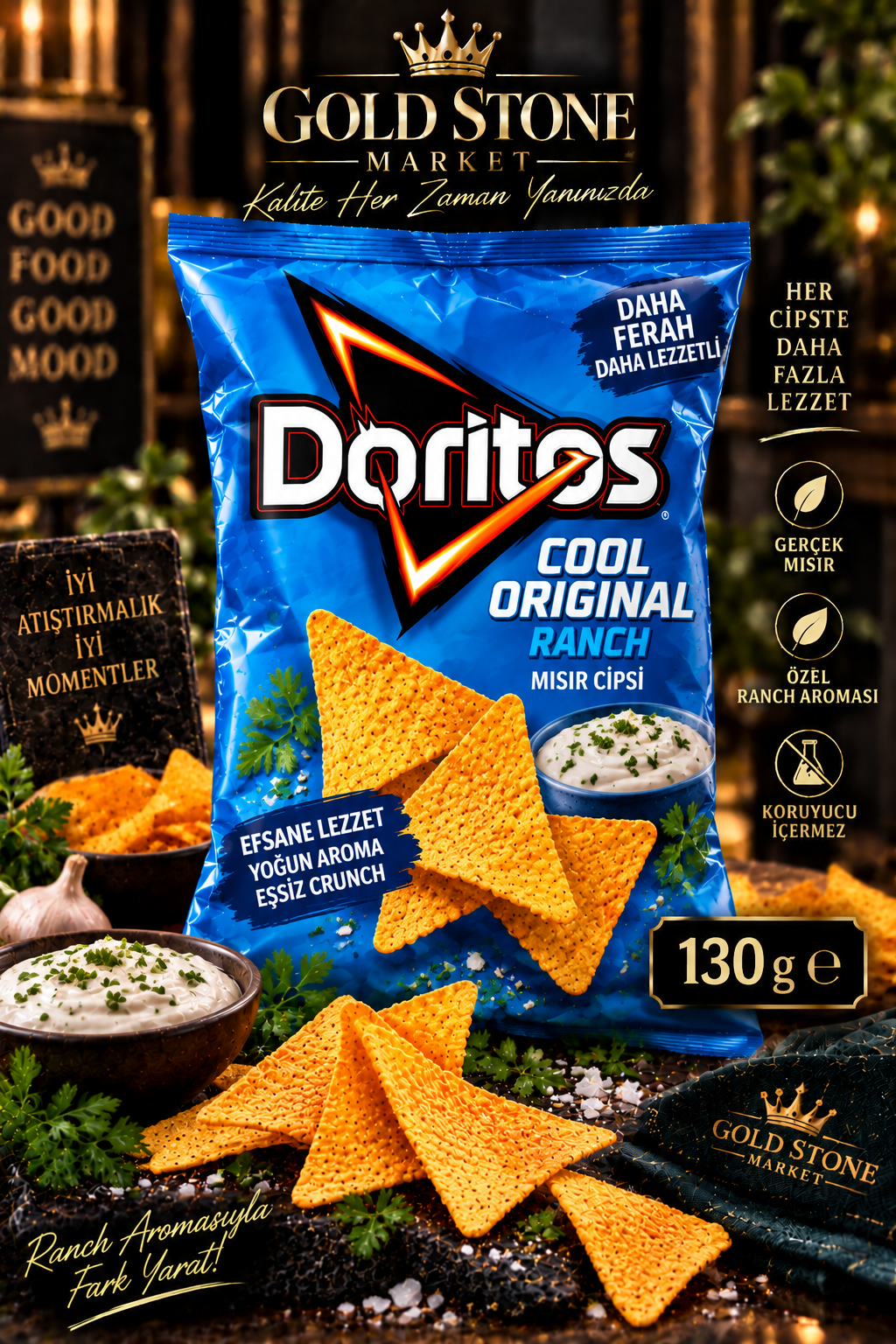 Doritos Cool Original/Ranch 130 g