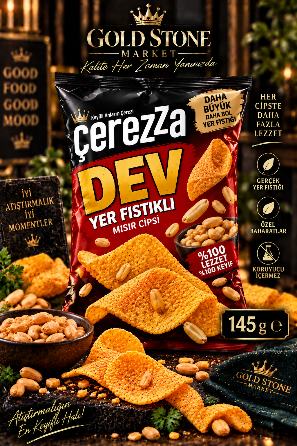 Çerezza Dev Yer Fıstıklı 145 g