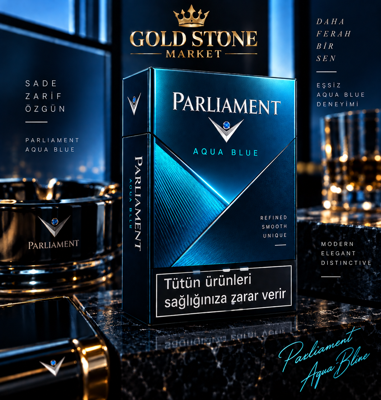 Parliament Aqua Blue