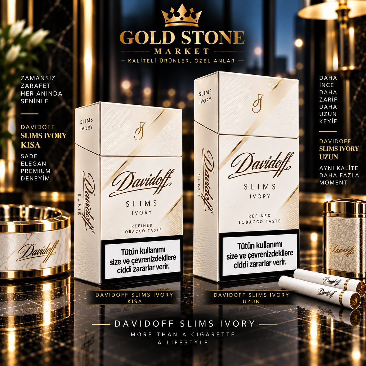Davidoff Slims Ivory