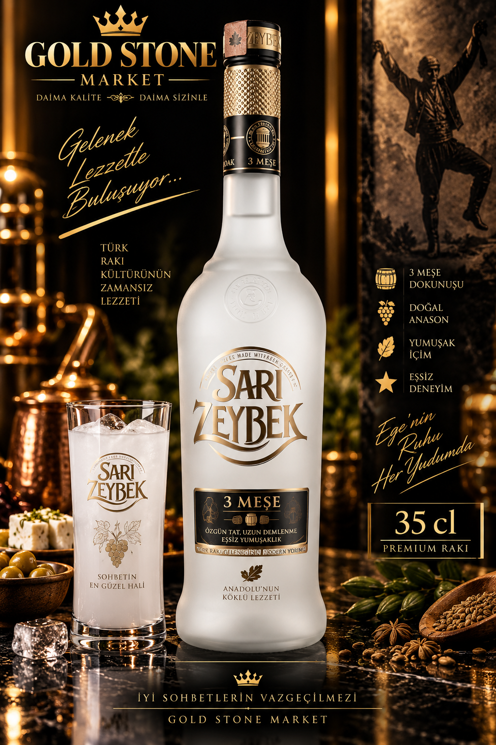 Sarı Zeybek 3 Meşe 35cl