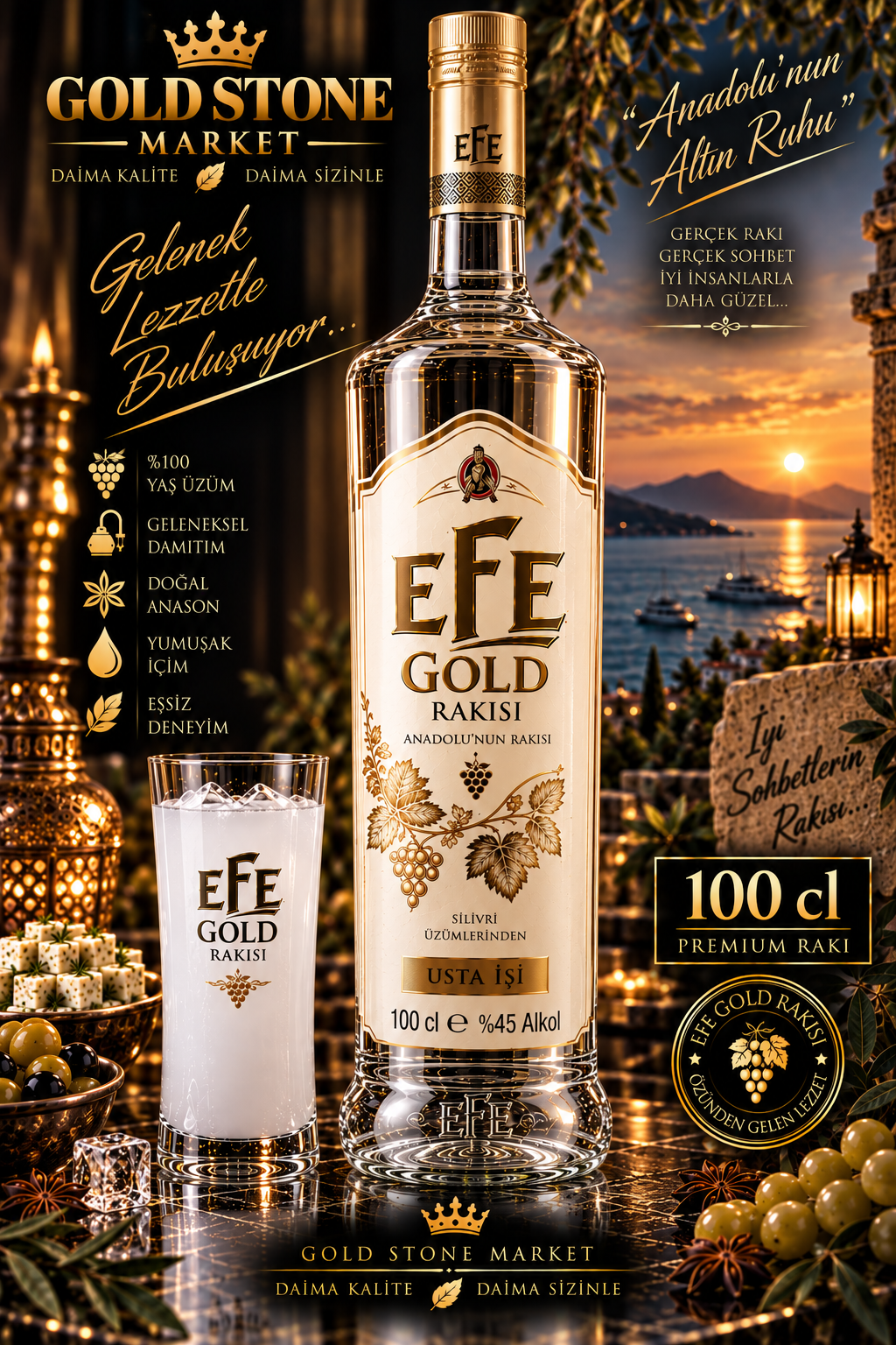 Efe Gold Rakısı 100cl