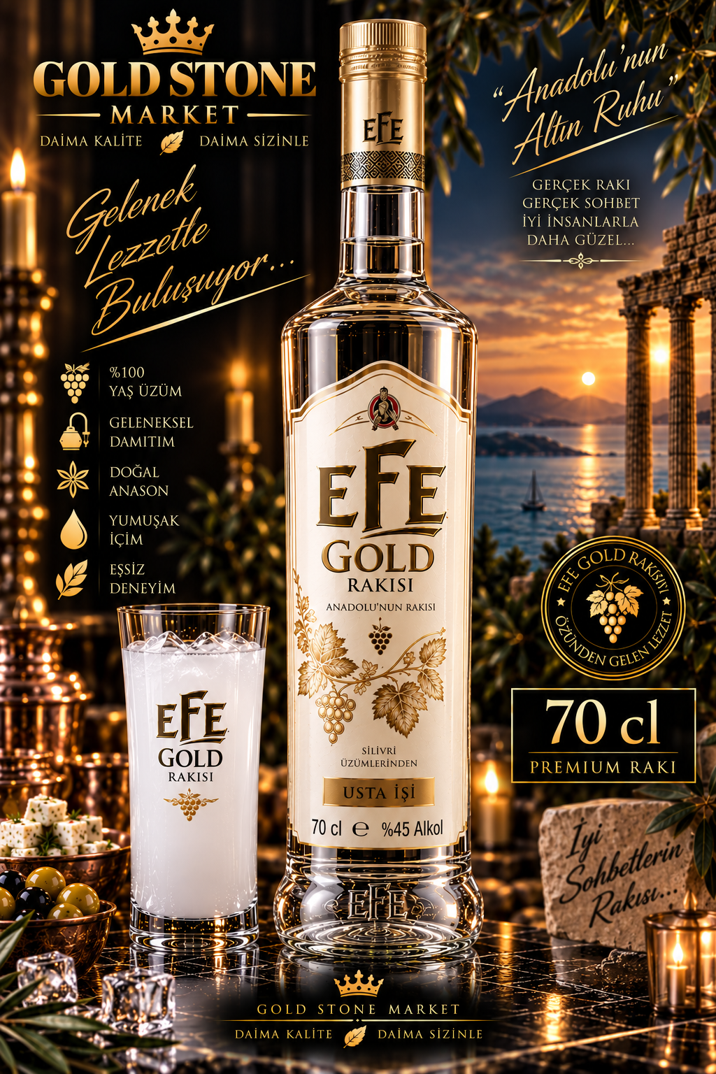 Efe Gold Rakısı 70cl