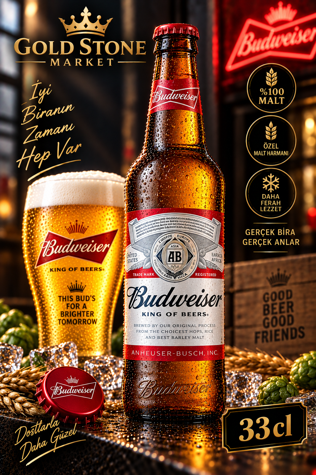 Bud 33 cl