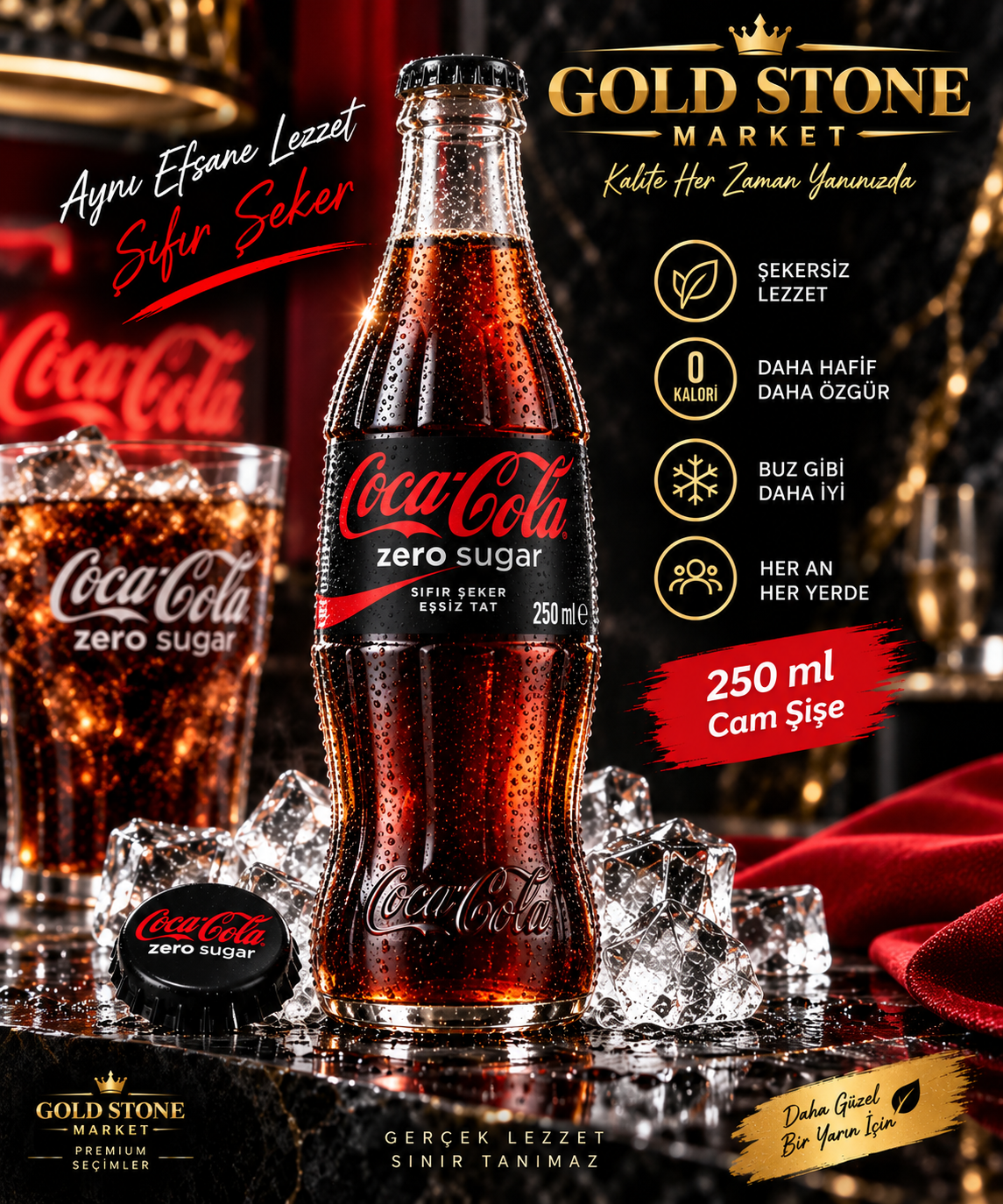 Coca-Cola Zero Sugar 250 ml cam