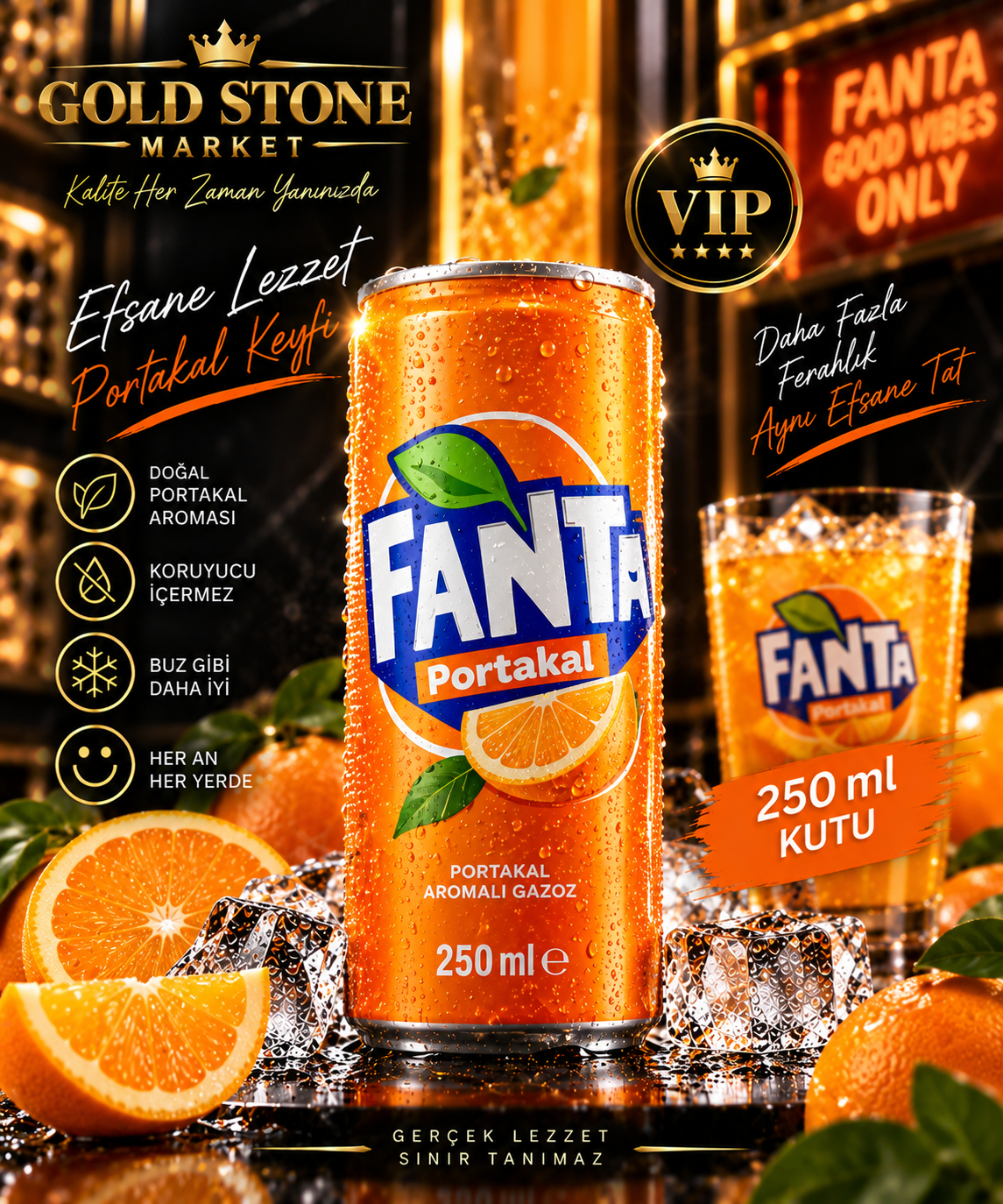 Fanta Portakal 250 ml kutu