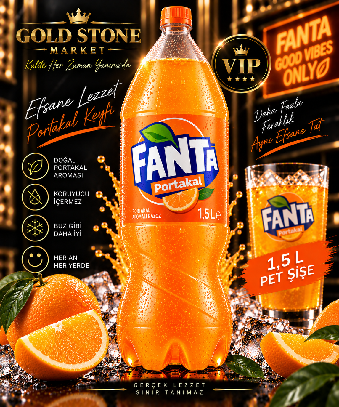 Fanta Portakal 1,5 L pet