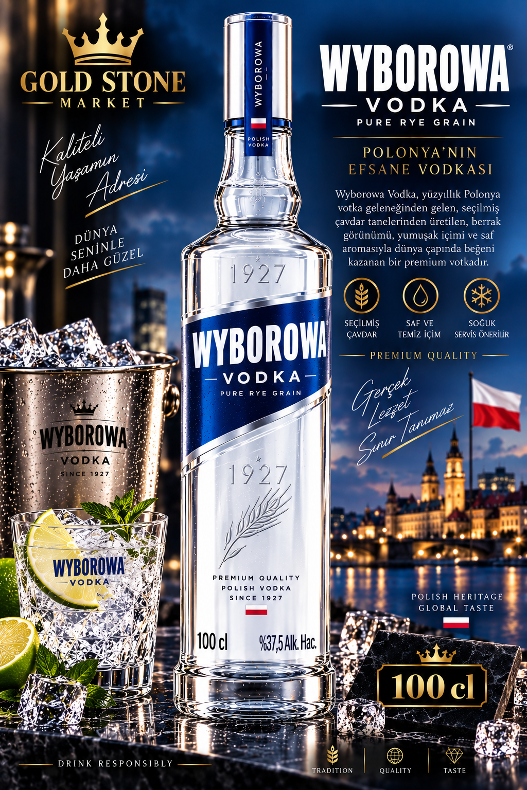 Wyborowa Votka 100cl