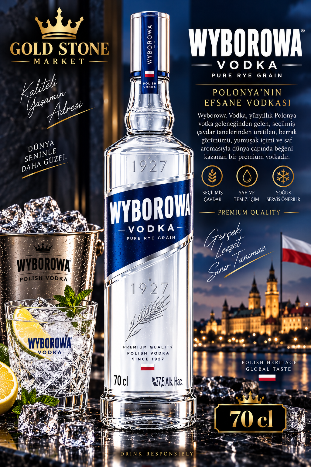 Wyborowa Votka 70cl